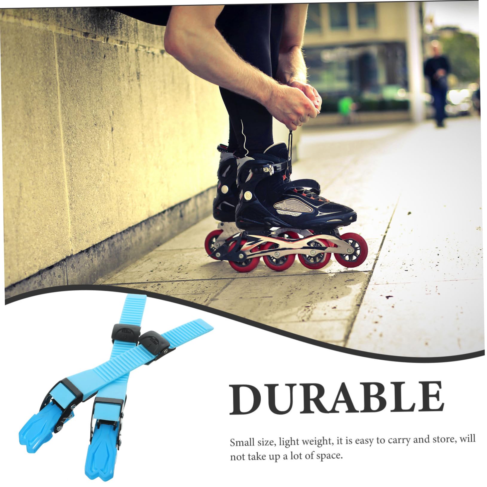 Parliky 2pcs Plastic Roller Skate Laces for Girls Skating Shoes Energy Belt Replacement Accessory