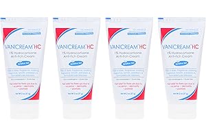 Vanicream Hydrocortisone Anti-Itch Cream - Effective Relief for Skin Irritations (2 oz, Pack of 4)