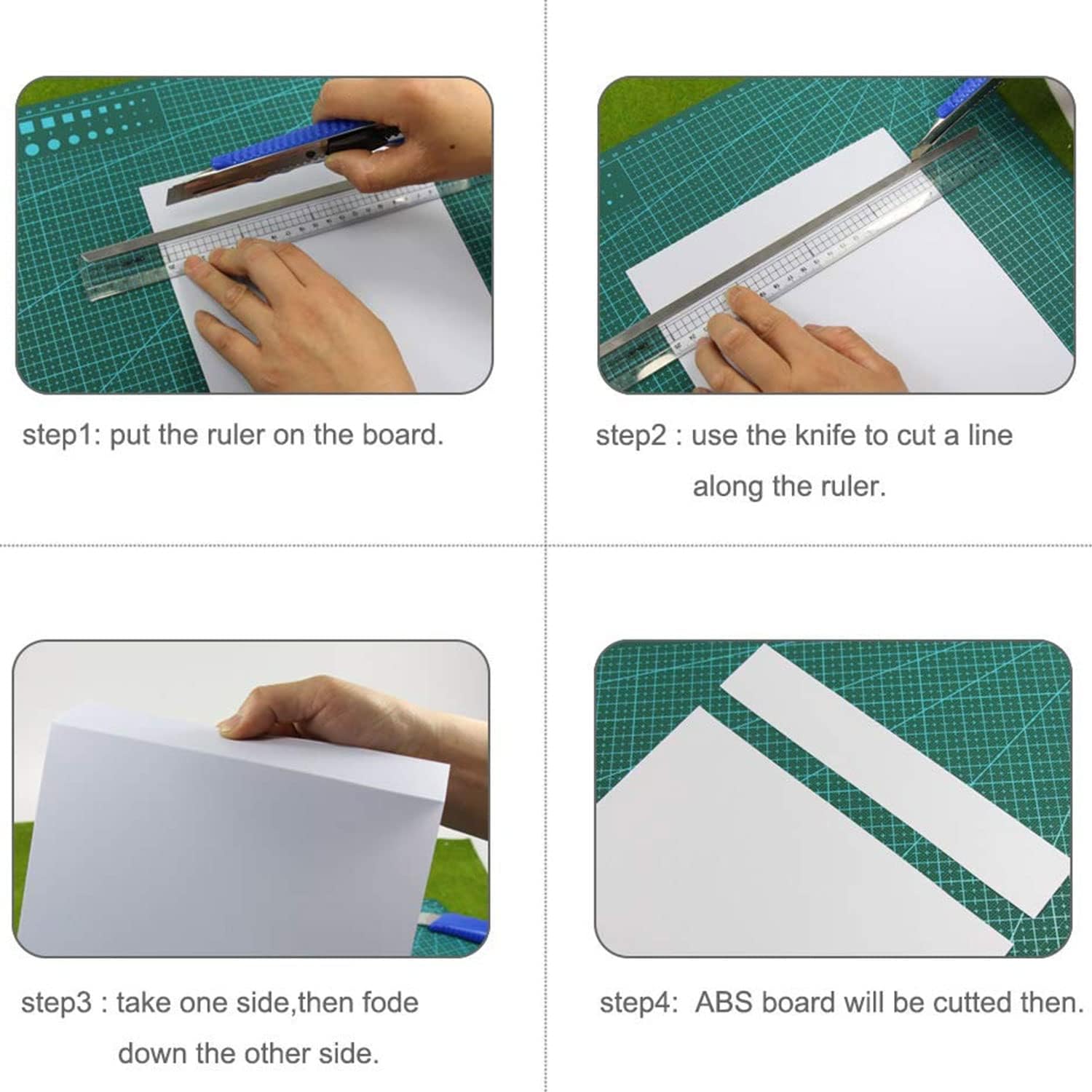 White ABS Plastic Sheets - 12x12 Inch, DIY Crafting -4