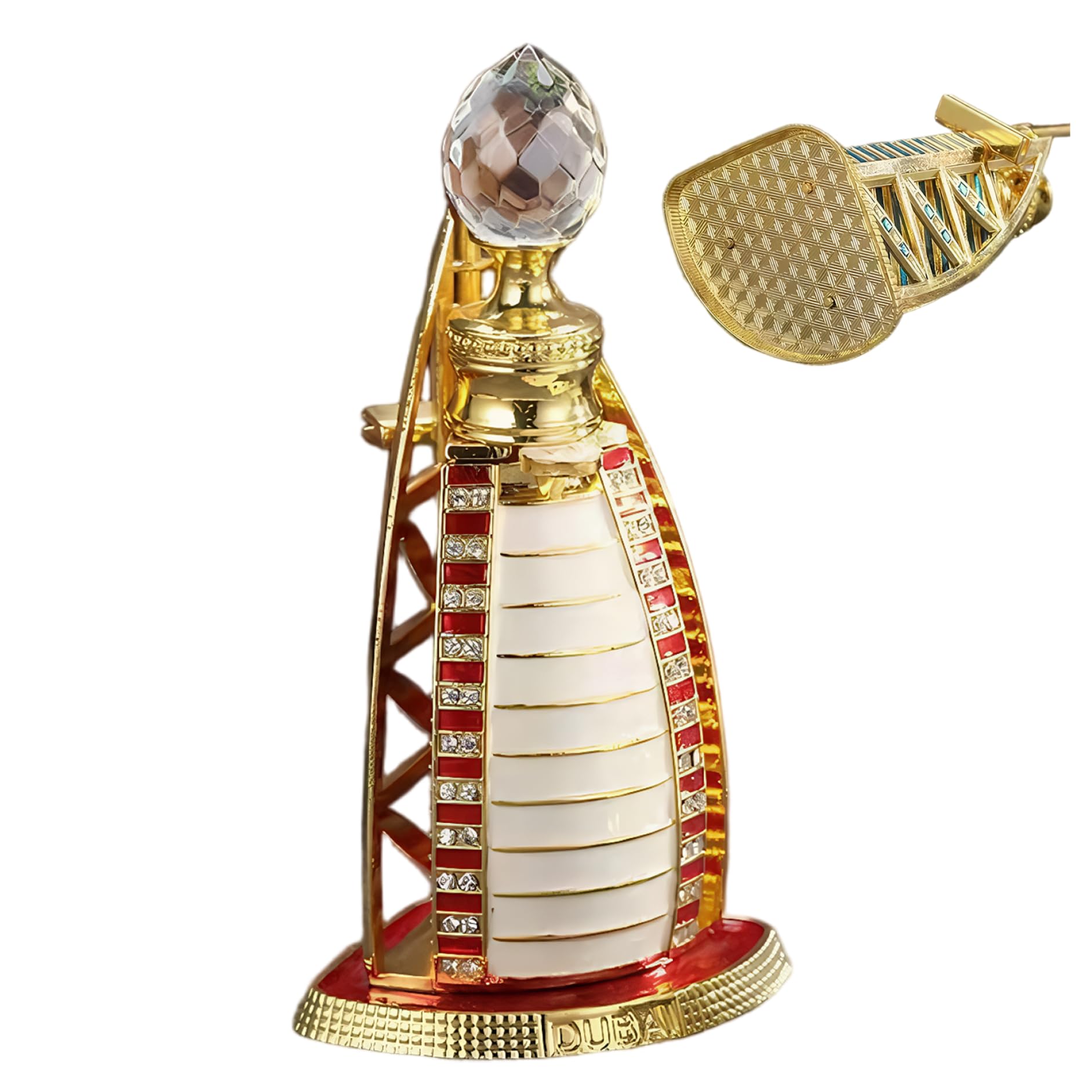 Aceite de perfume árabe, fragancia de larga duración de 15 ml, perfume de Dubái con lujosa botella con forma de velero para mujer, decoración del Hogar