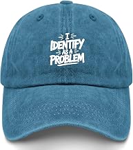 I Identify As A Problem Hat Men Trendy Mesh Hat for Summer