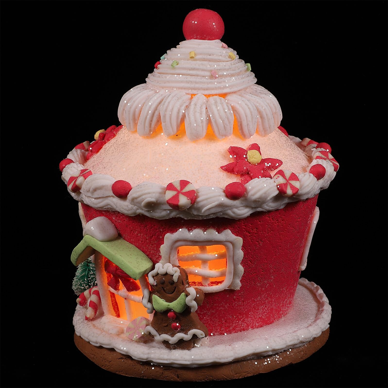 Château Décoratif de Noël Homoyoyo en résine pour faire revivre la magie des fêtes