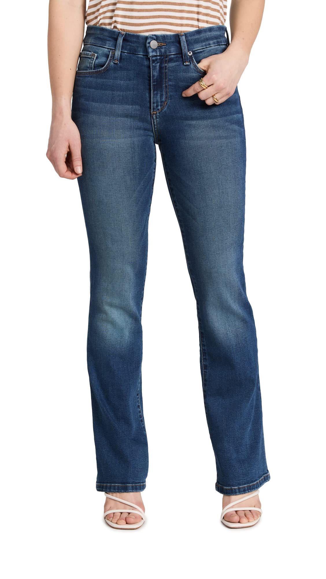Joe's Women's The Provocateur Petite Mid Rise Bootcut Jean, Stephaney, (25) UK S
