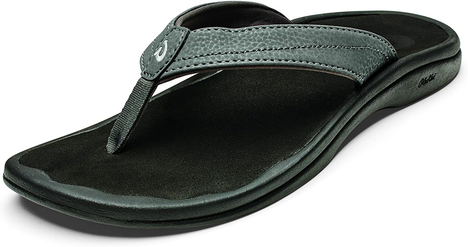 OLUKAI Paniolo Women's Premium Leather Sandals, Versatile & Unique Flip-Flop Slides, All-Day Comfort & Style