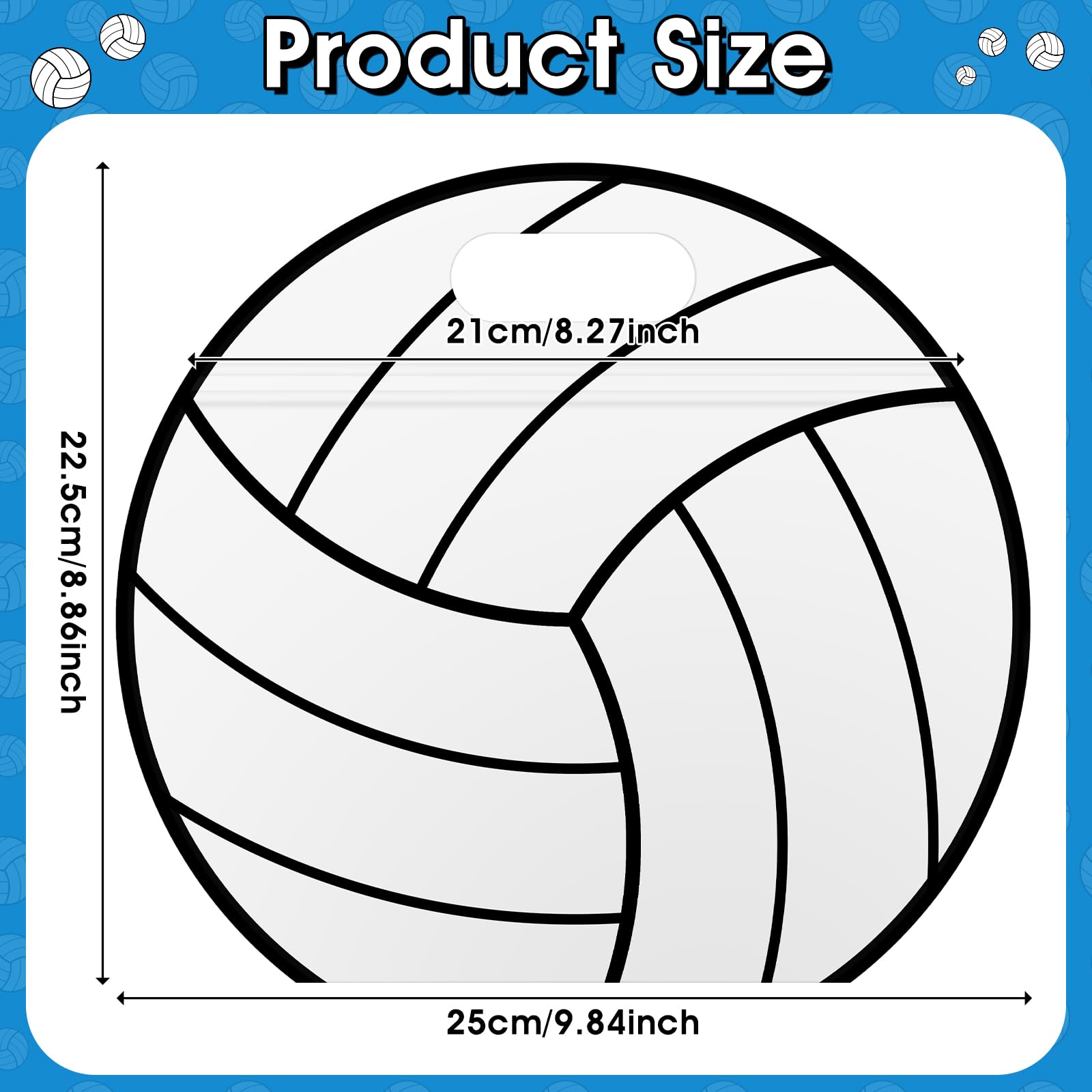 AKAIXI 24pcs Volleyball Gift Bags with Handles Reusable Sealed Snack Bags, Stand-up Bottom Treat Bags for Volleyball Coach Sport Team and Volleyball Mom, Party Favor Birthday Gifts Supplies
