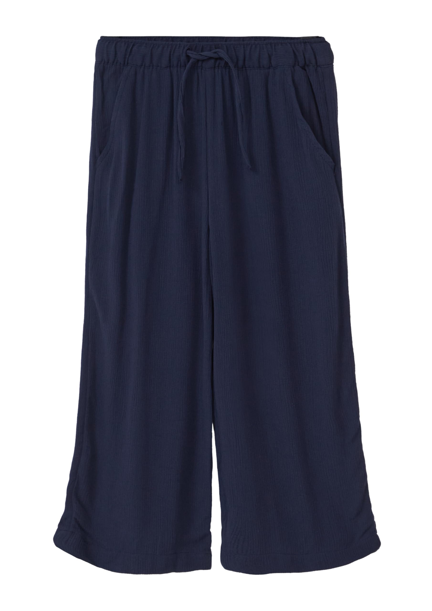 s.Oliver Wide-Leg-Hose aus Crinkled Viskose mit Elastikbund