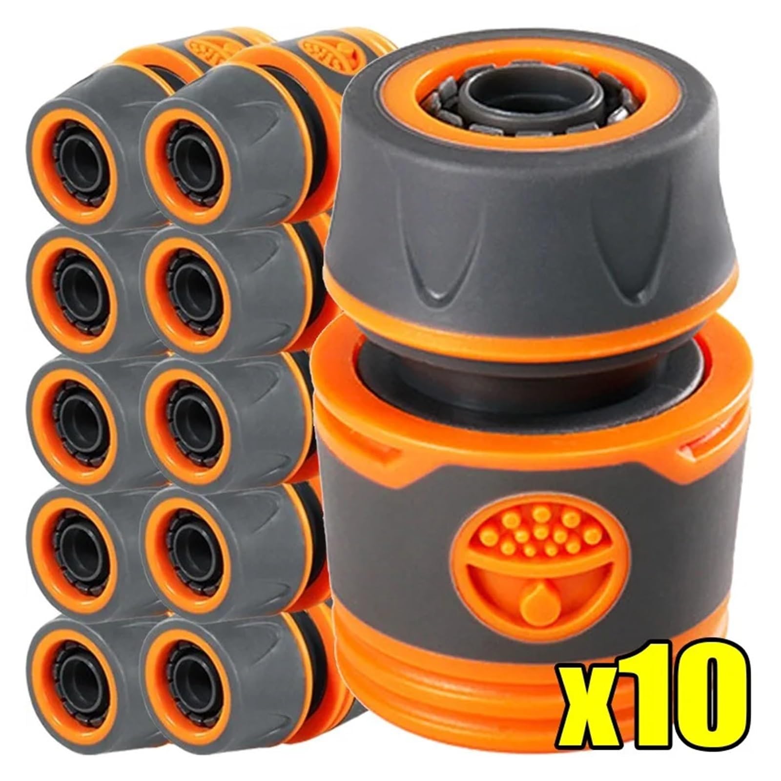 Tubo da giardino a 4/6 punti connettore rapido prolunga for rubinetto giunto di collegamento connettori for tubi 'acqua raccordi for irrigazione(A- 4Points,10PCS)