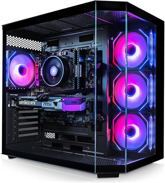 ADMI Gaming PC, AMD Ryzen 5 7600, NVIDIA RTX 5060 8GB GDDR7, 16GB DDR5, 1TB NVMe, WiFi, Edge RGB Case (Black), No Operating System - 1
