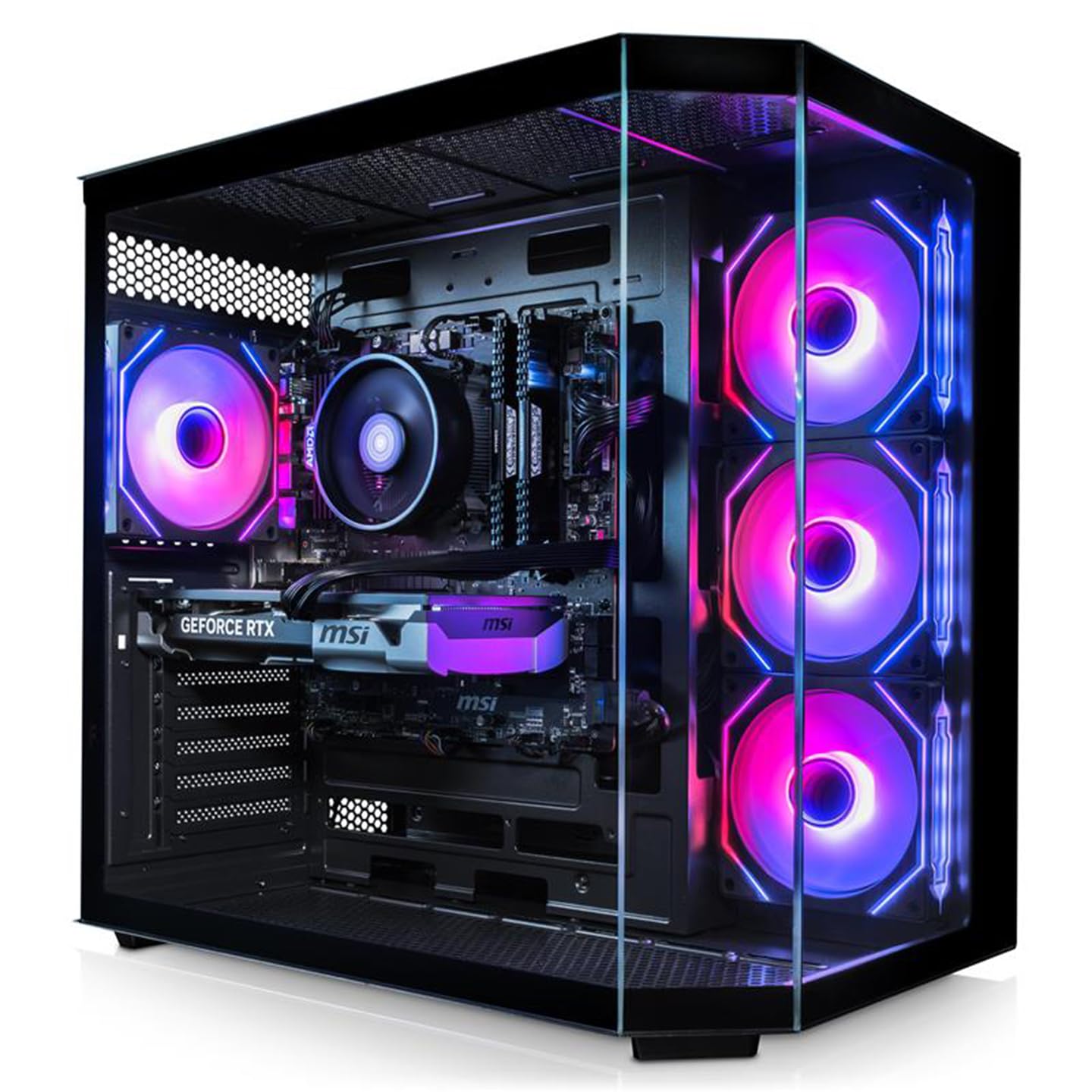 ADMI Gaming PC, AMD Ryzen 5 7600, NVIDIA RTX 5060 8GB GDDR7, 16GB DDR5, 1TB NVMe, WiFi, Edge RGB Case (Black), No Operating System