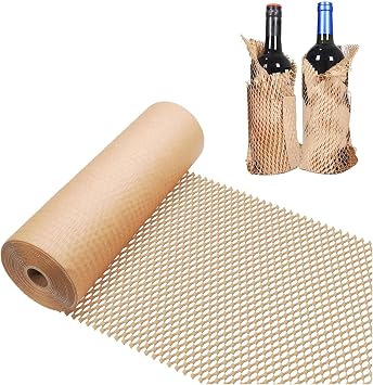 Packing Materials for Shipping, Honeycomb Packing Paper for Moving, Kraft Paper Sheets, 30X40cm, 100 Sheets,Brown