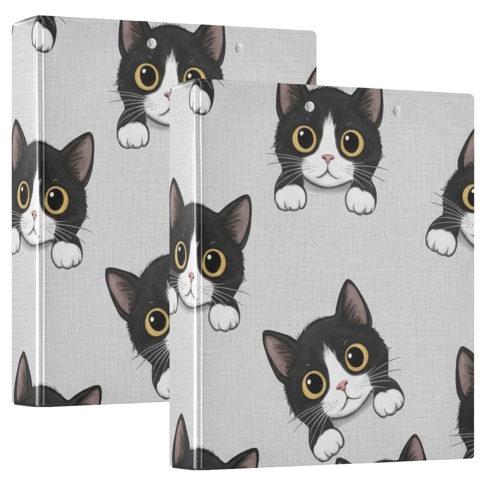 Classeur imprimé chat mignon pour organiser vos cours et bureau - 8