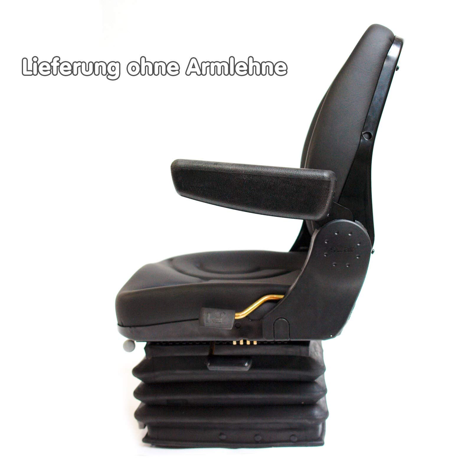 DEMA Universal Traktorsitz Starplus TV1, luftgefederter Komfort Schleppersitz für Traktor, Stapler und Schlepper, universell passend, gepolstert
