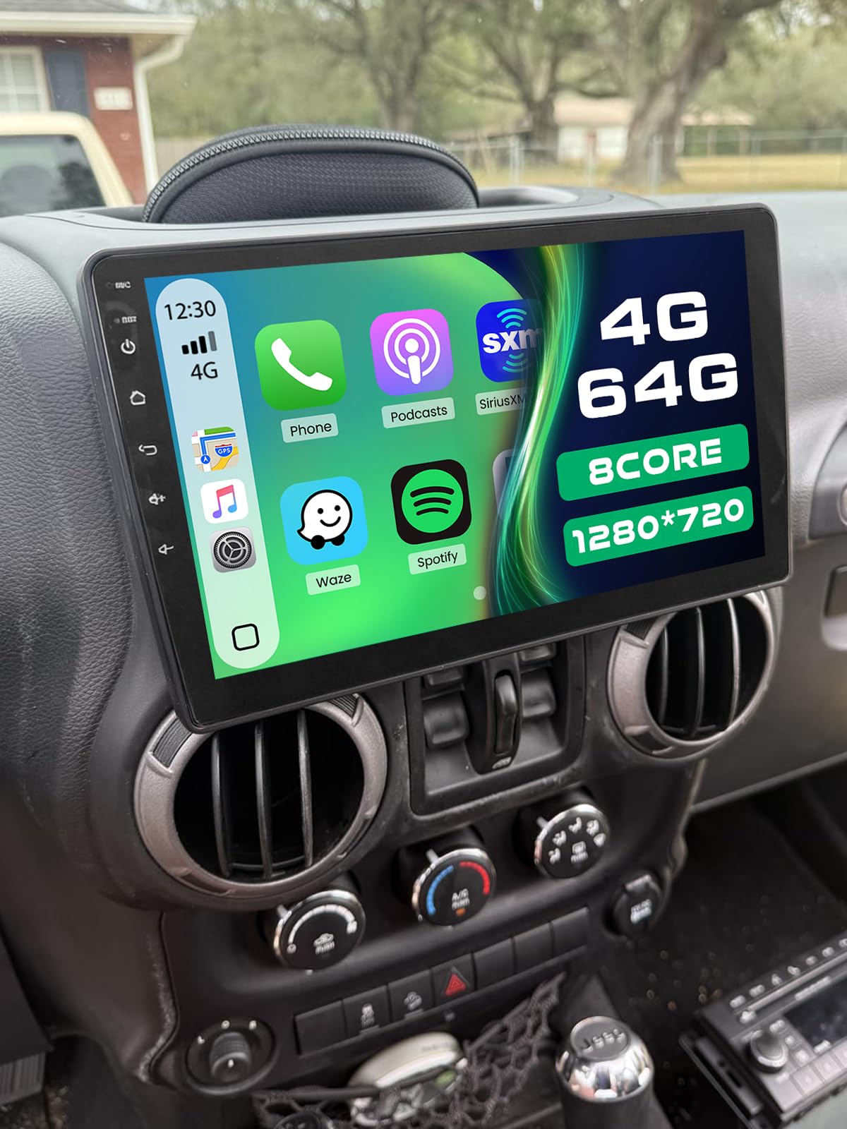 Amazon.com: [8 Cores 4+64G] Car Radio for Jeep Wrangler JK Compass
