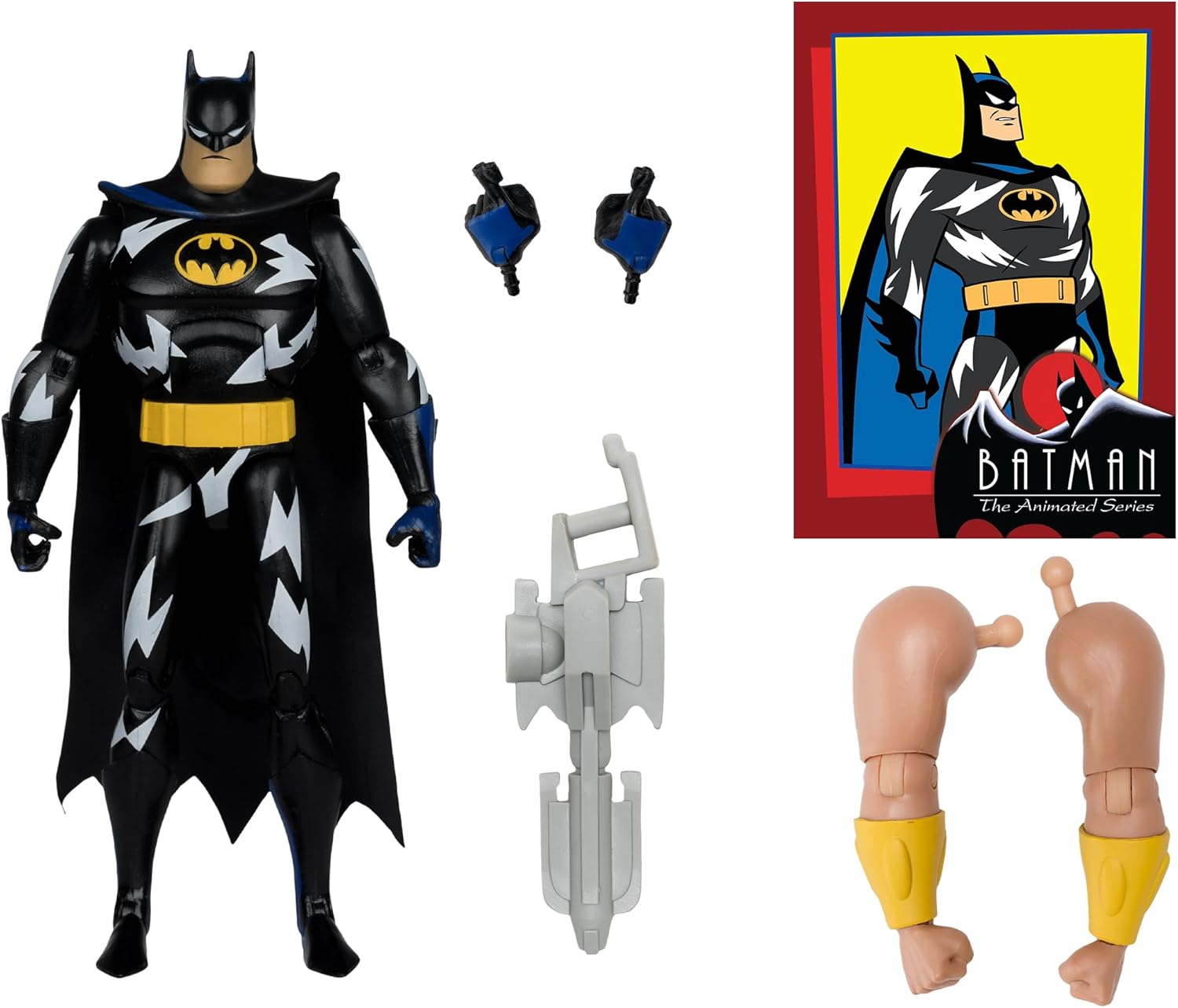 McFarlane Batman: The Animated Series Batman (Lightning Strike) 6" Build-A Figure Toys