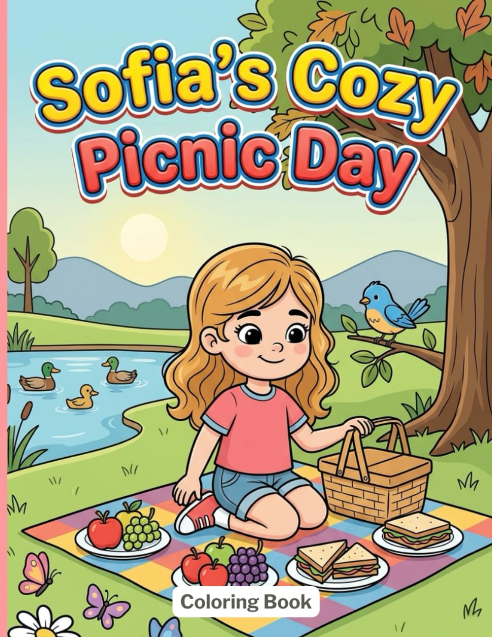 Sofia’s Cozy Picnic Day: A Cozy Picnic Coloring Book for Kids with Park Scenes, Picnic Food, and Peaceful Outdoor Moments