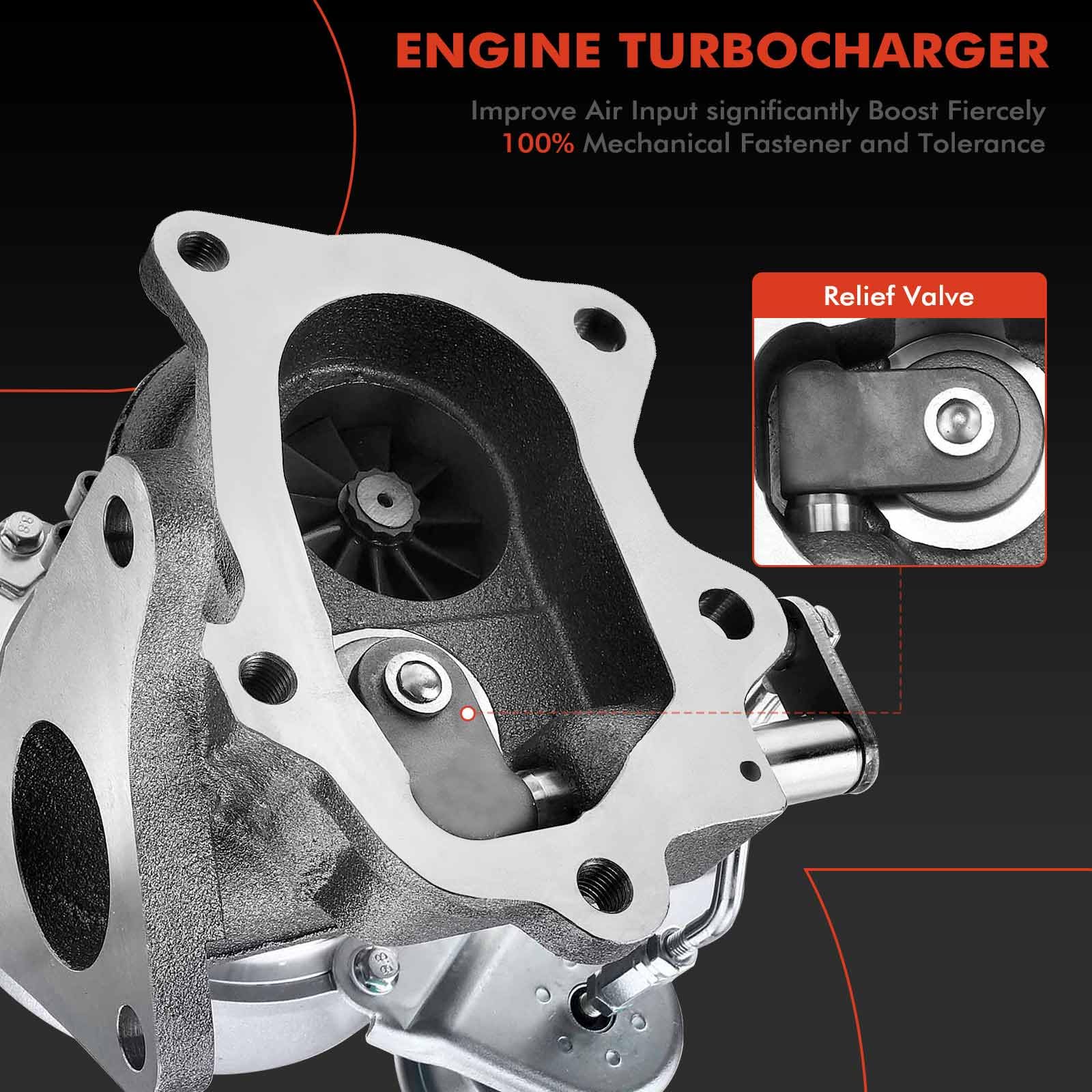 APremium Complete Turbo Turbocharger Kit, with Wastegate Actuator