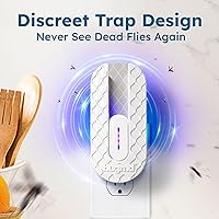 Vista 2 de BugMD Trampa para moscas de frutas para interiores para un hogar más seguro, trampas para mosquitos para casa interior, mata mosquitos, atrapador