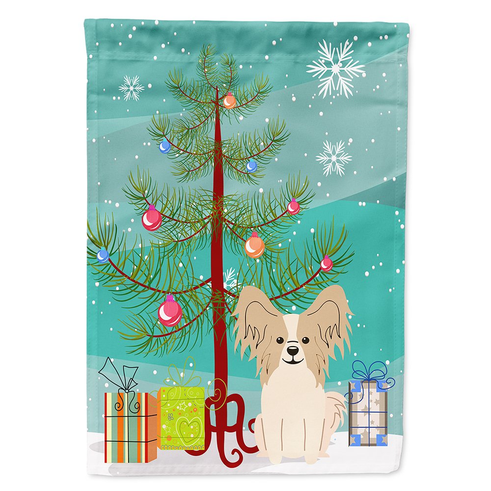 Drapeau de maison Noël épagneul papillon, le cadeau idéal pour les passionnés de chiens