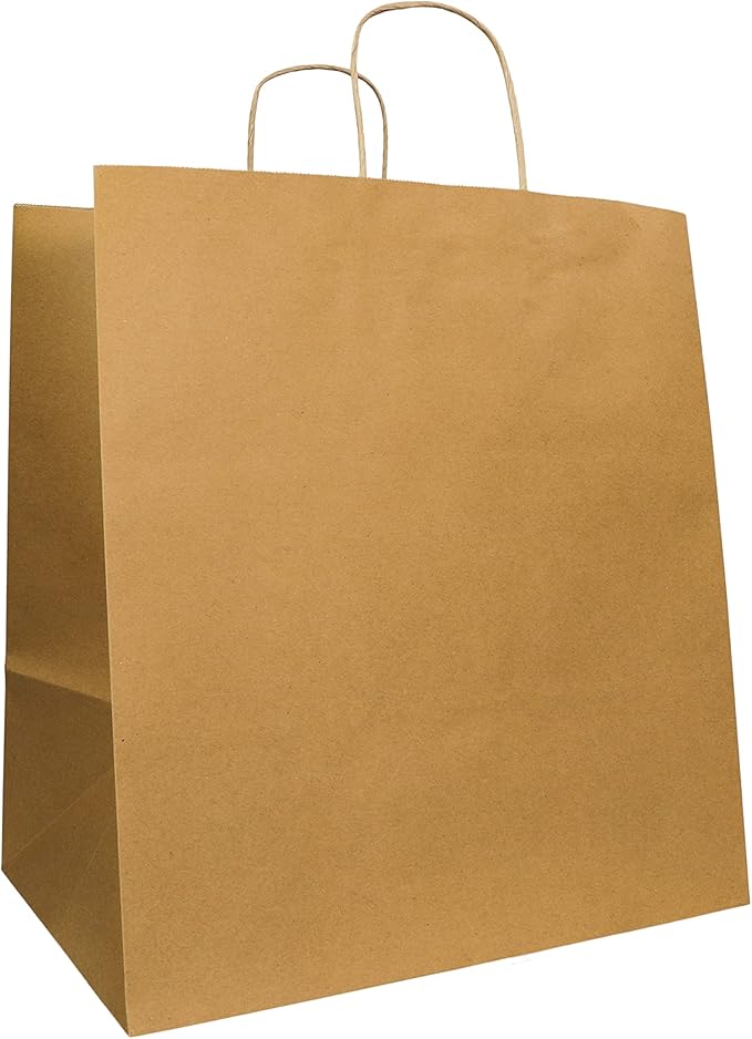 Prime Time Packaging Kraft Paper Bags, Super Royal, 14 X 9