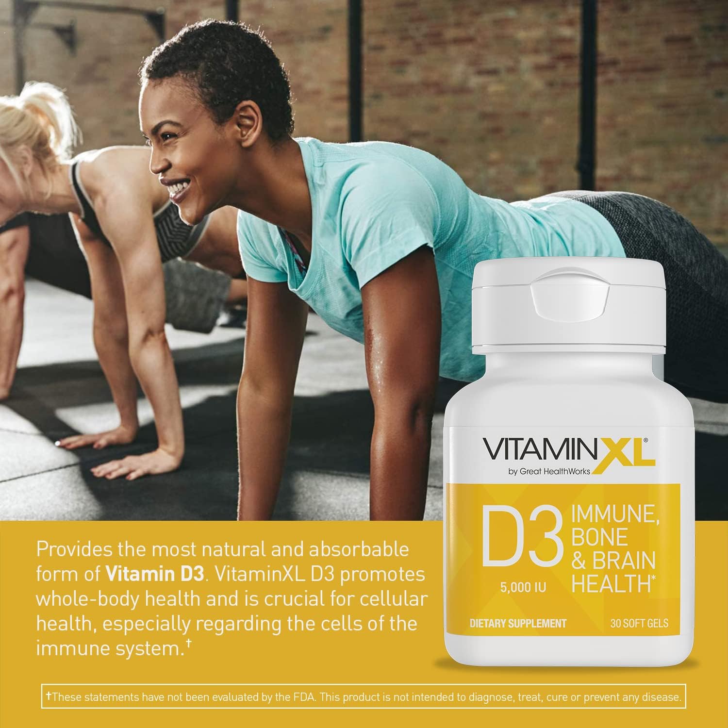 OmegaXL Joint Support Supplement - Natural Muscle Support, 60 Softgels & VitaminXL D3 High Potency Daily Vitamin D 5000 IU 125mcg Immune Support Supplement (30 Softgels) : Health & Household