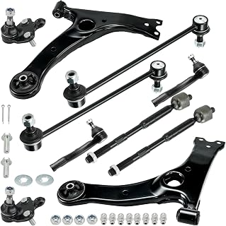 KAX Front Lower Ball Joint Control Arm Sway Bar End Link Tie Rod End K640361 K640360 Fit for Corolla 2003-2008-10pcs
