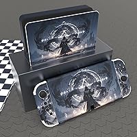 Vista 2 de PlayVital Juego completo de calcomanías protectoras para el modelo OLED de Nintendo Switch, calcomanías de vinilo personalizadas para consola Switch