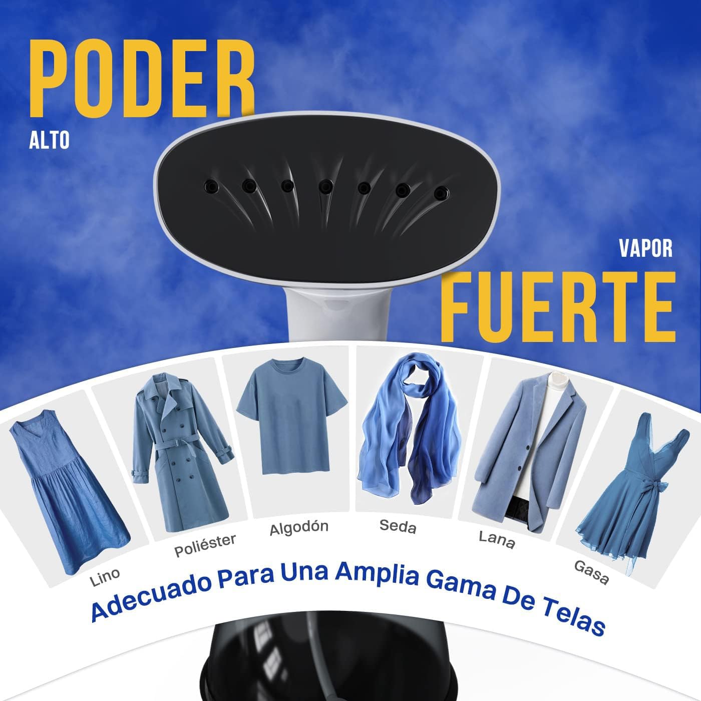 Rolipo Plancha Vertical Vapor 1640W, 400ML Plancha Vapor Cepillo de Vapor Removedor de Arrugas Para El Hogar, La Oficina, Los Viajes