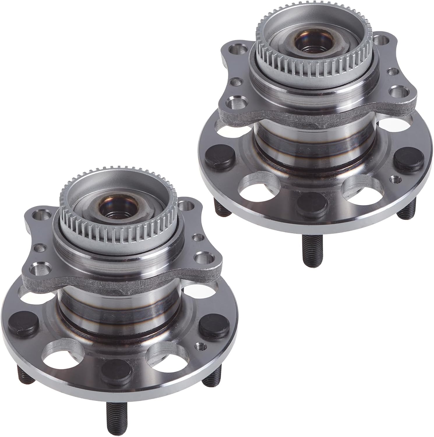 TUCAREST 512492 x2 Rear Wheel Bearing and Hub Assembly Compatible With 2014-2018 K-ia Forte Forte5 /2011-2016 Hy-undai Elantra, 2012-2017 Veloster [5 Lug, 7131169100 WE60921 527103X000]