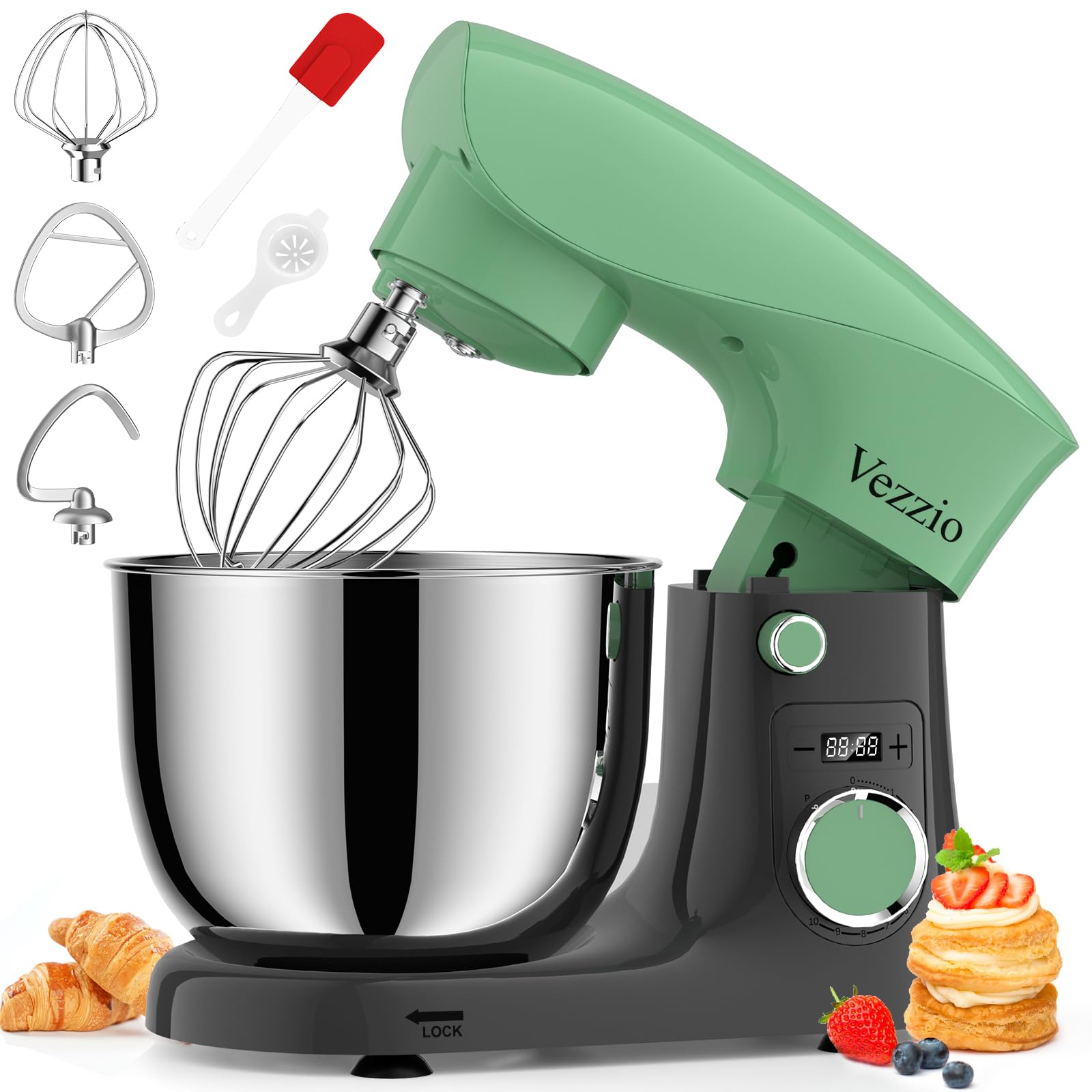 Vezzio Small Stand Mixer,1500W 10-Speed Food Review – Best Value for Money?