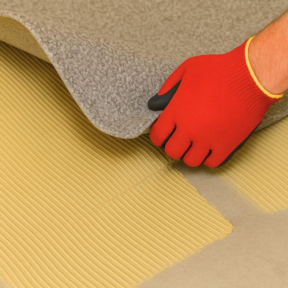 26 Vinylkleber PVC LVT CV Paneele Teppich 6kg Vinyl Fliesen Bodenbeläge Flex Klebstoff Bodenkleber Lösemittelfrei Schnelle Haftung + 2 St. Zahnspachtel Set