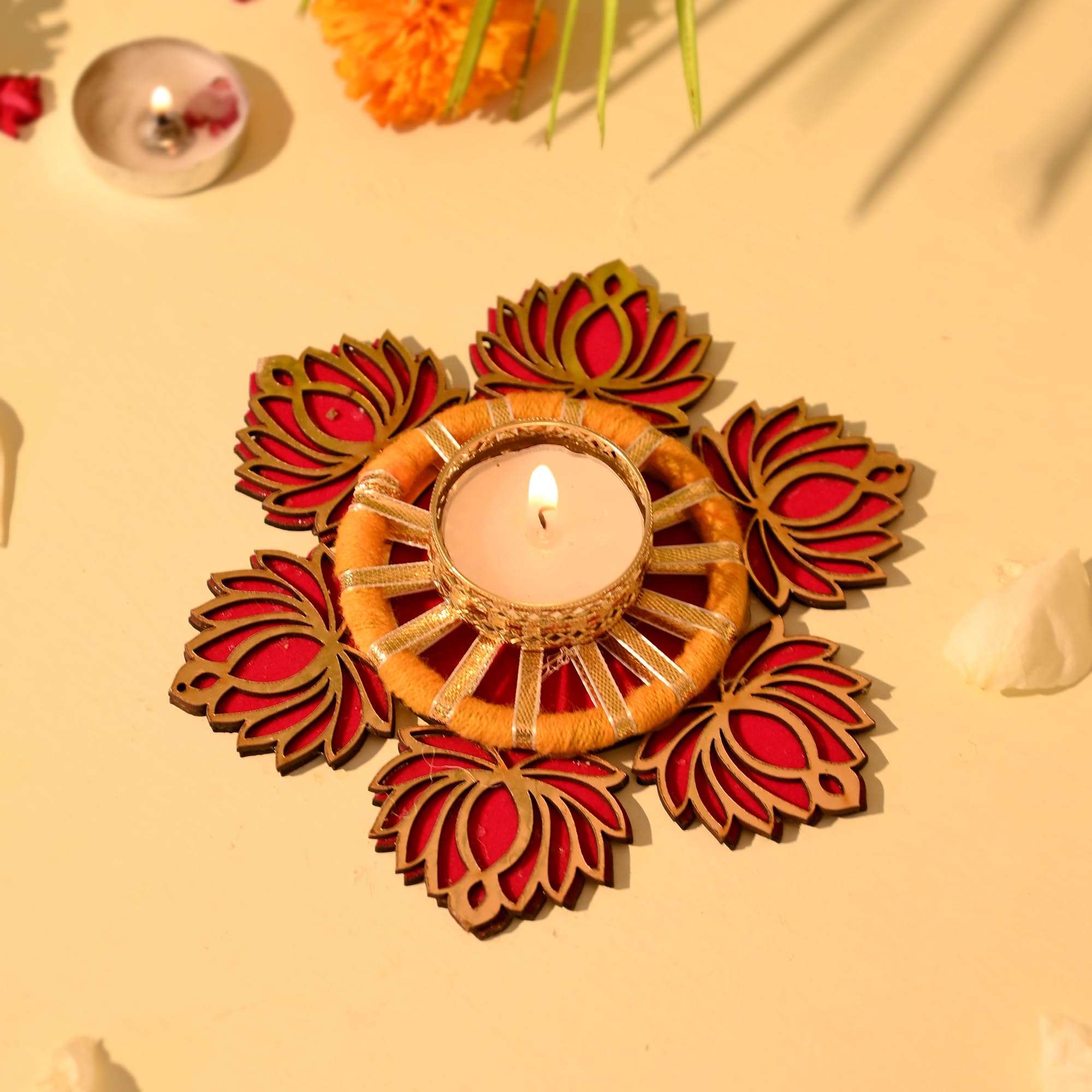 CraftVatika Diwali Decoration Diyas for Home Decoration Candle Holder | Tea Light Holder for Diwali Candles | Elegant Diwali Decoration Items for Home Decor | Gift Items for Home (Set of 1) (B0DF53NQKY) Amazon Price History, Amazon Price Tracker