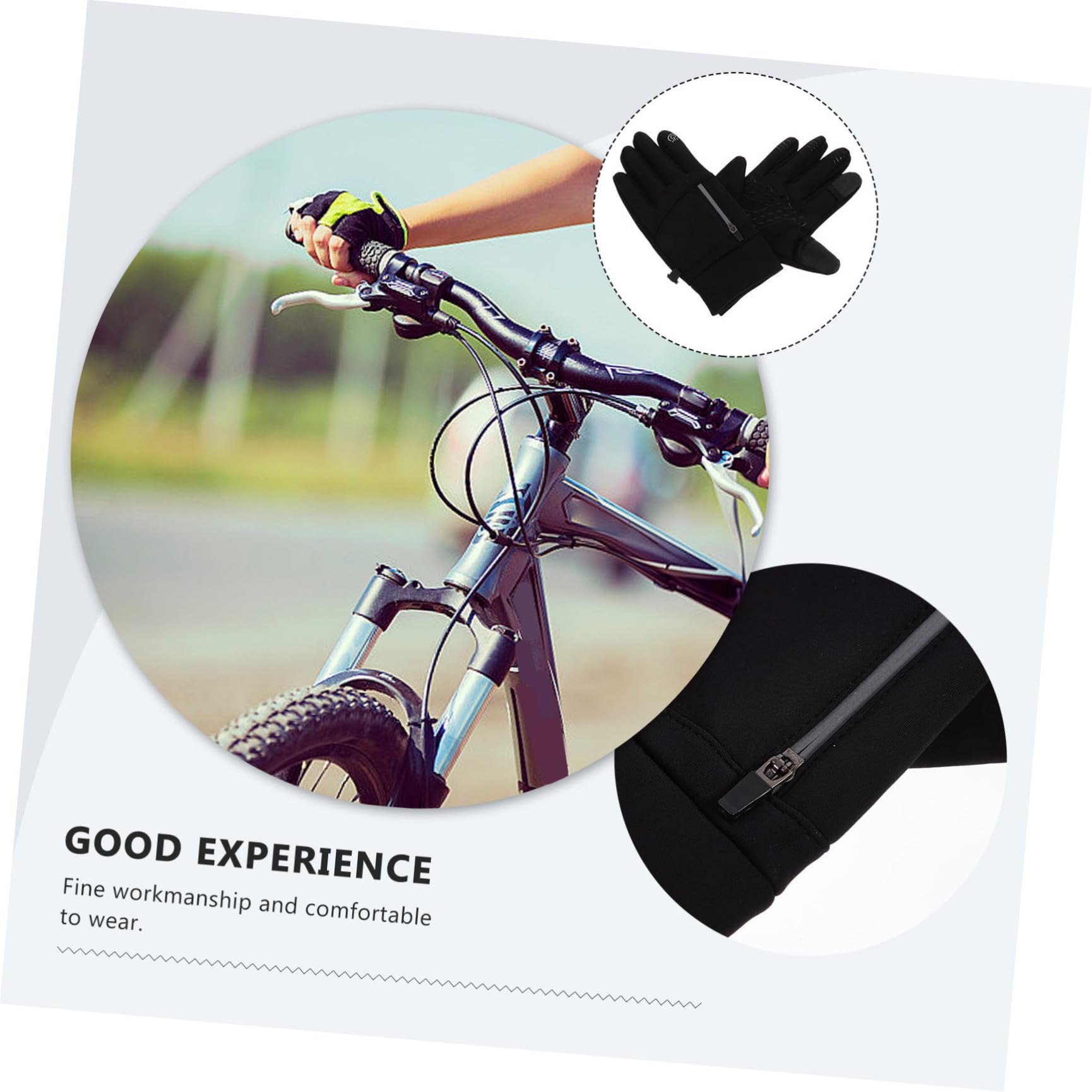 BESPORTBLE Guanti Antivento Guanti Da Guanti Da Lavoro Mens Guanti Guanti Senza Dita Guanti Touch Screen Mens Guanti Da Sci Guanti Guanti Da Ciclismo Guanti Da Nero Panno Per