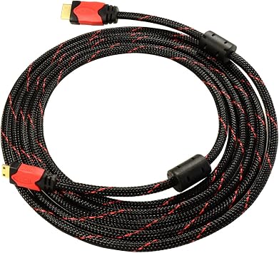 Foto & Tech 10 Feet Mini HDMI to HDMI Cable متوافق مع تصميم Blackmagic UltraStudio Mini Recorder Wirecast ، Canon 1D X Mark II 5D Mark IV III II ، 5DS 5DR ، 7D Mark II, 6D 7D 80D ، T7i T6s T6i T5i