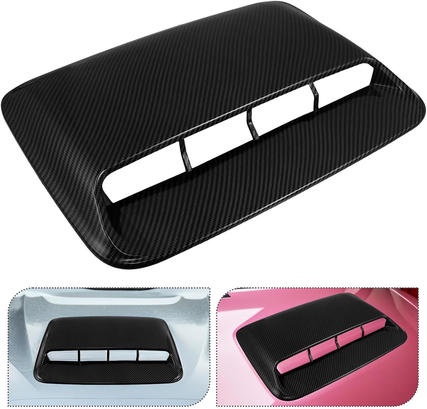 Car Hood for Exterior Styling Leaf Shaped Vent Cover Trim
