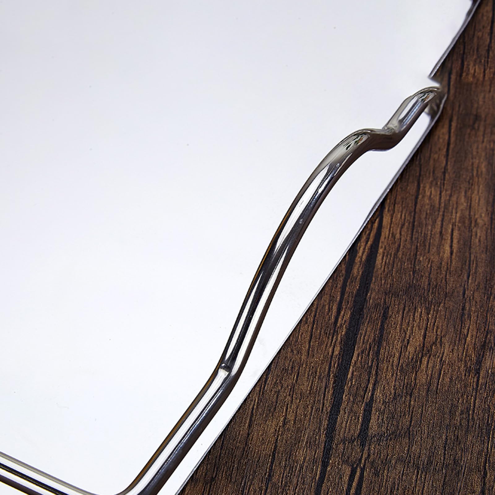 Vassoio Rettangolare In Acciaio Inox, Vassoio Decorativo per Tavolino da Caffè con Manici Rettangolare Vassoio in Acciaio Inox Bere Il tè Piatto per Casa, Ristorante, Snack, Dessert