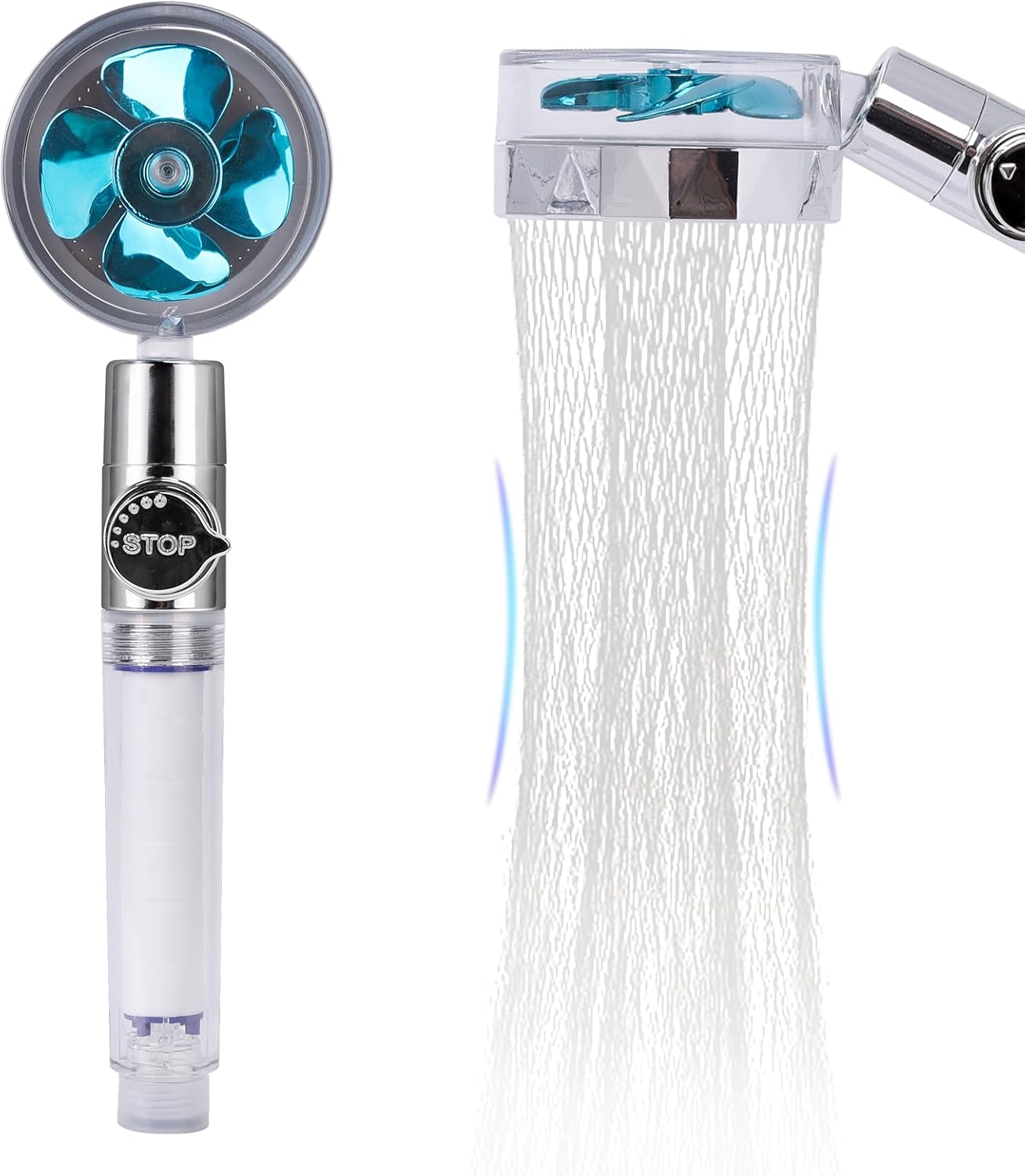 High Pressure Shower head with Filters Shower head Pause Switch Hydro