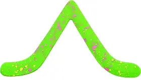 Bargan Boomerang colorido verde plástico destro bumerangue ótimo para iniciantes
