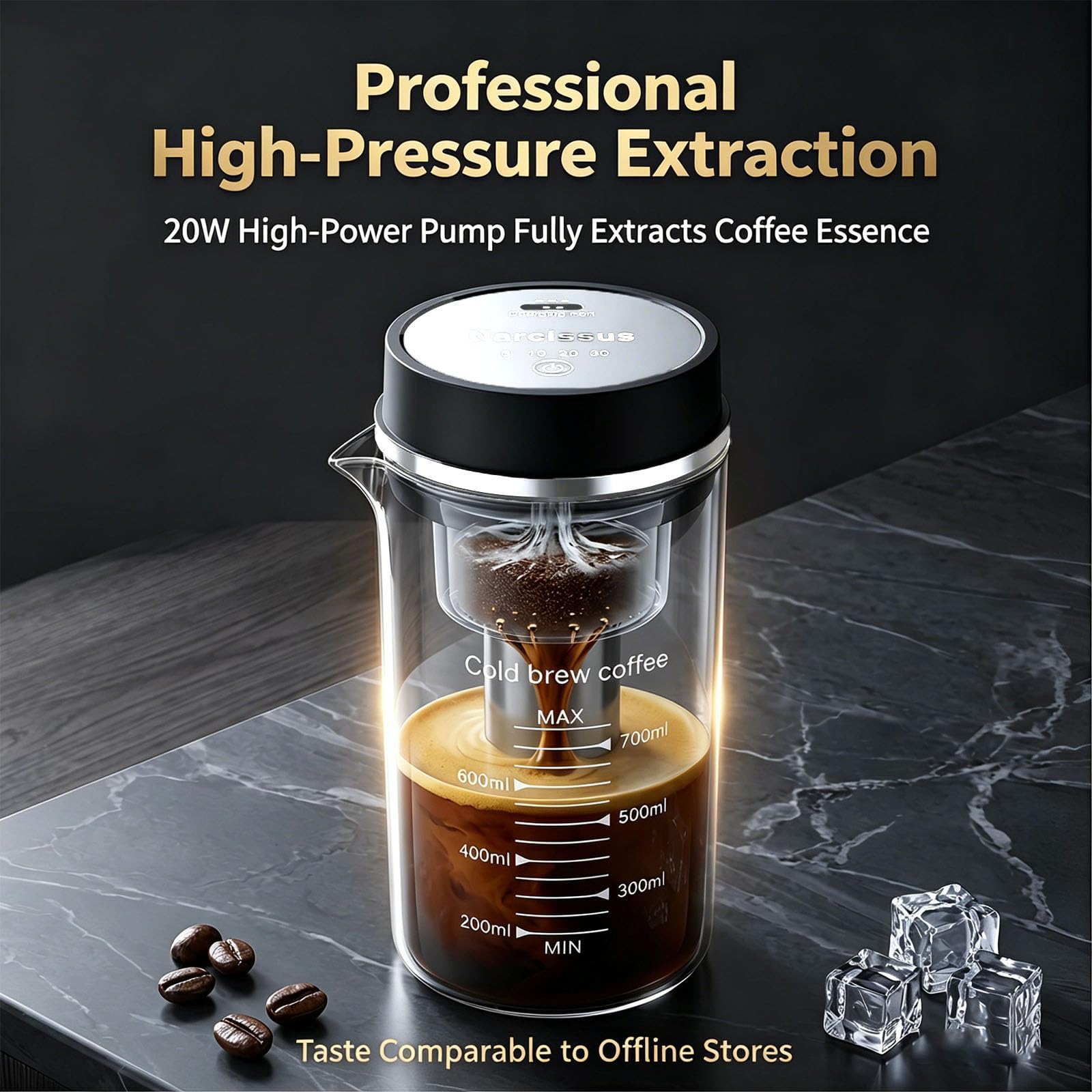 Macchina da caffè freddo 800ml per casa o ufficio