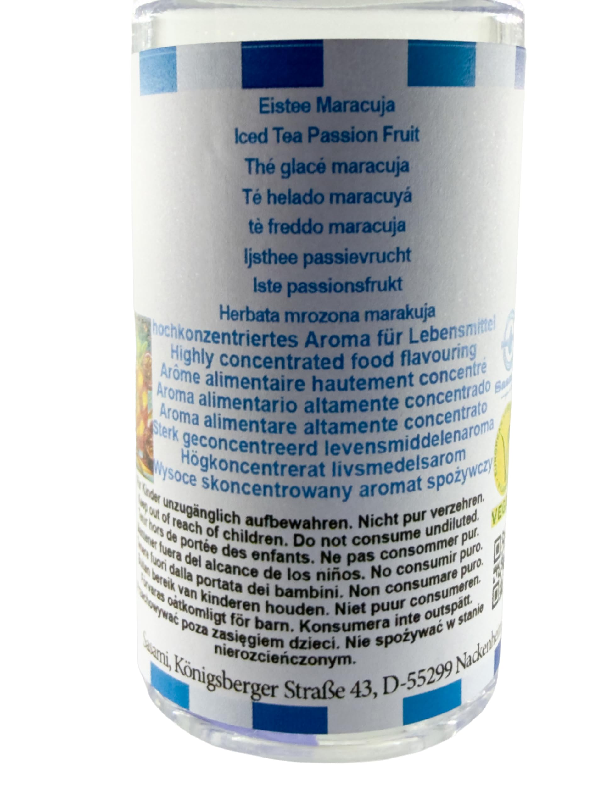 Herbata mrożona marakuja aromat koncentrat – Wegański – Sasami – 100ml