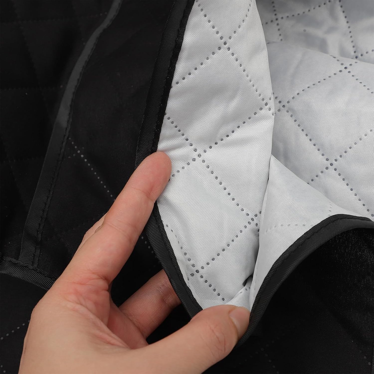Black Pongee Mixer Cover for Stand Mixer and Hand Mixer Kitchen | Wear-resistant, Practical Storage Bag, Convenient Pocket Detail, Dust Protection