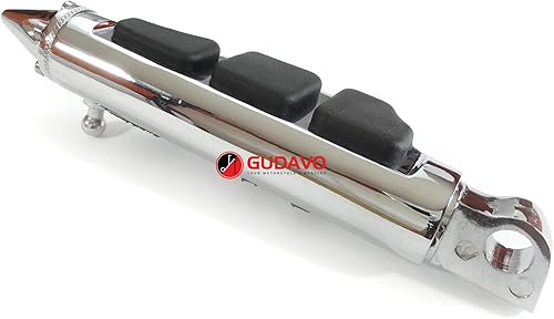 Miniatura 3 de Clavijas de pie de aluminio cromado para motocicleta pedal trasero Pasajeros con soportes para Honda VT1100 Sombra Sabre 2000-2007 (GTW Chrome)