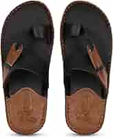 Buy Kraasa Men Synthetic Leather Slipper I Flip Flops I Chappal Black 7 at  Amazon.in