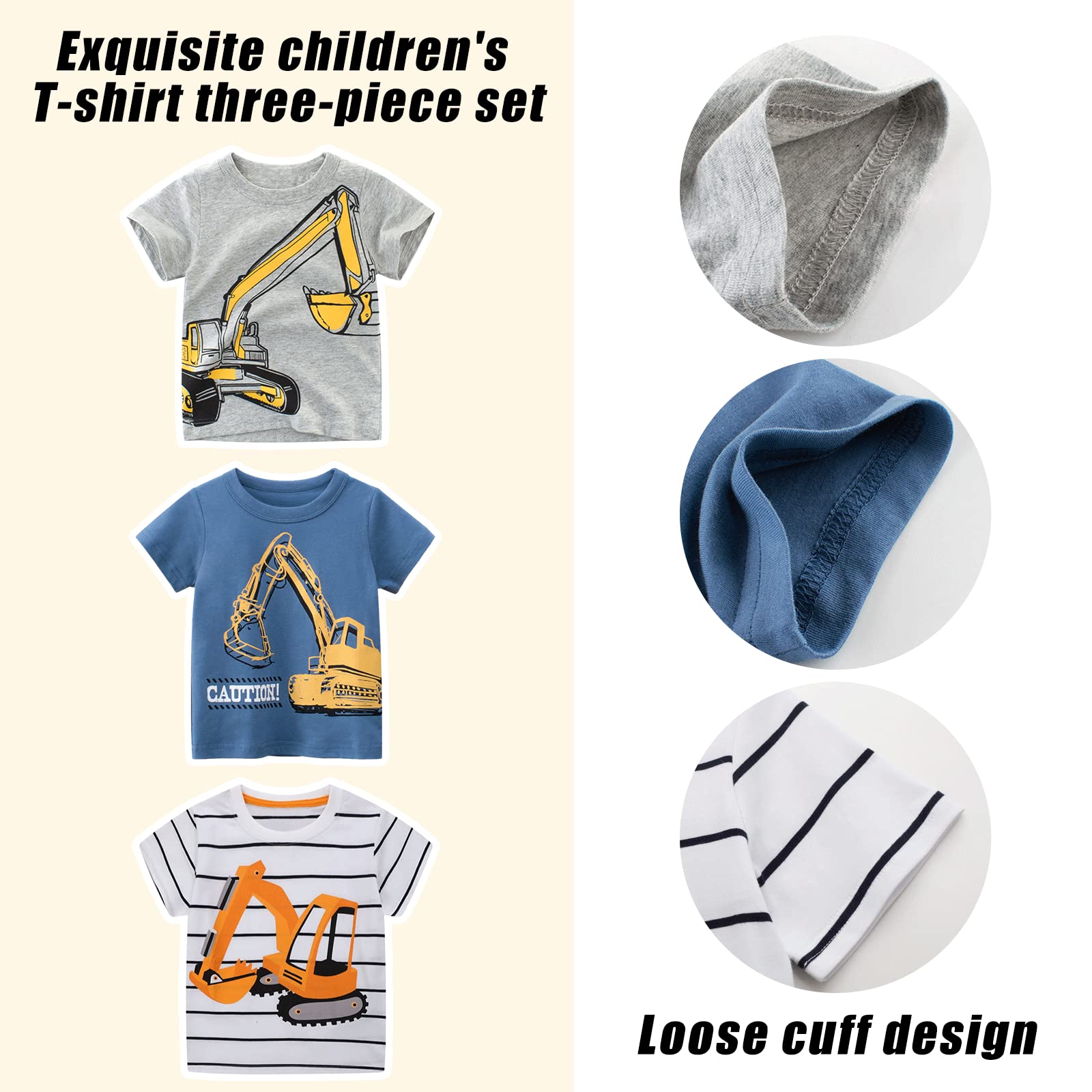 T-Shirt Bambini e Ragazzi Animale del Fumetto Modello Manica Corta T-Shirt