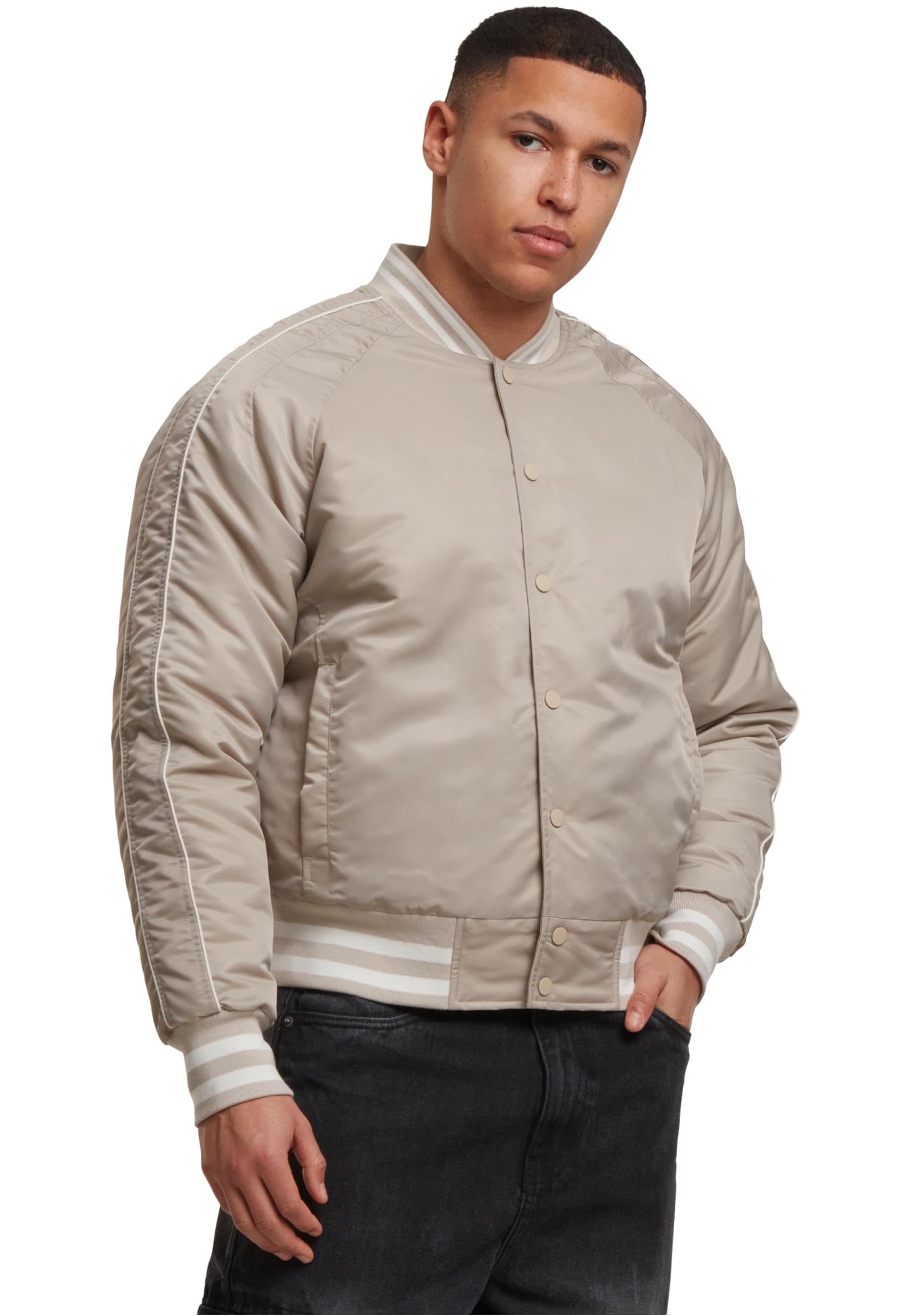 Urban Classics Men's Beige Jacket Racer