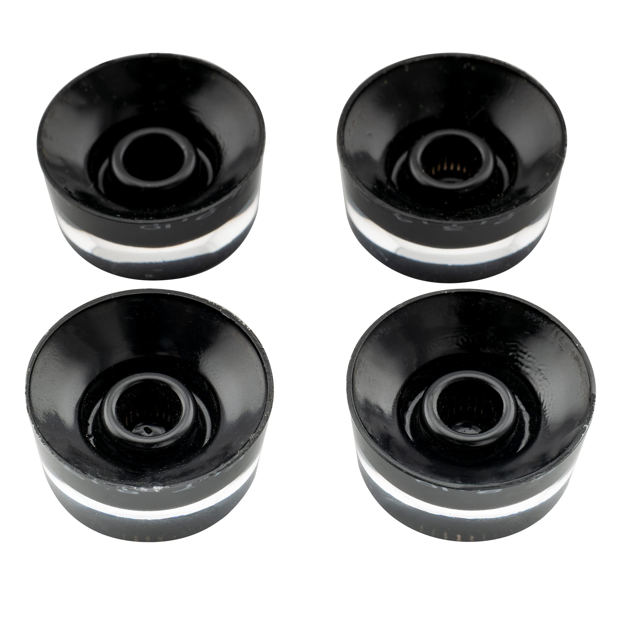 Musiclily Pro Calowa Gałka Potencjometru Speed Knobs do Gitary Elektryczny Typu USA Les Paul, Czarny(4 szt.)