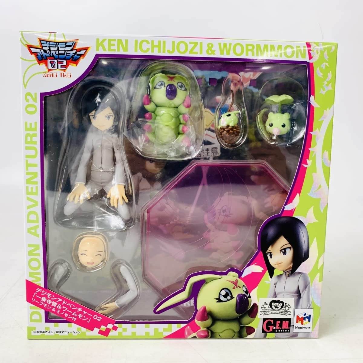 デジモンアドベンチャー デジモン g.e.m 一乗寺賢＆ワームモン フィギュア Amazon.co.jp: メガハウス G.E.M.シリーズ デジモンアドベンチャー02