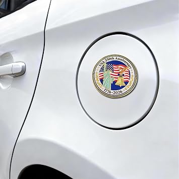 250th Anniversary 3D Metal Auto Emblem Decal America 1776-2026 Patriotic Decals for Cars, Van, Doors Decor Memorabilia