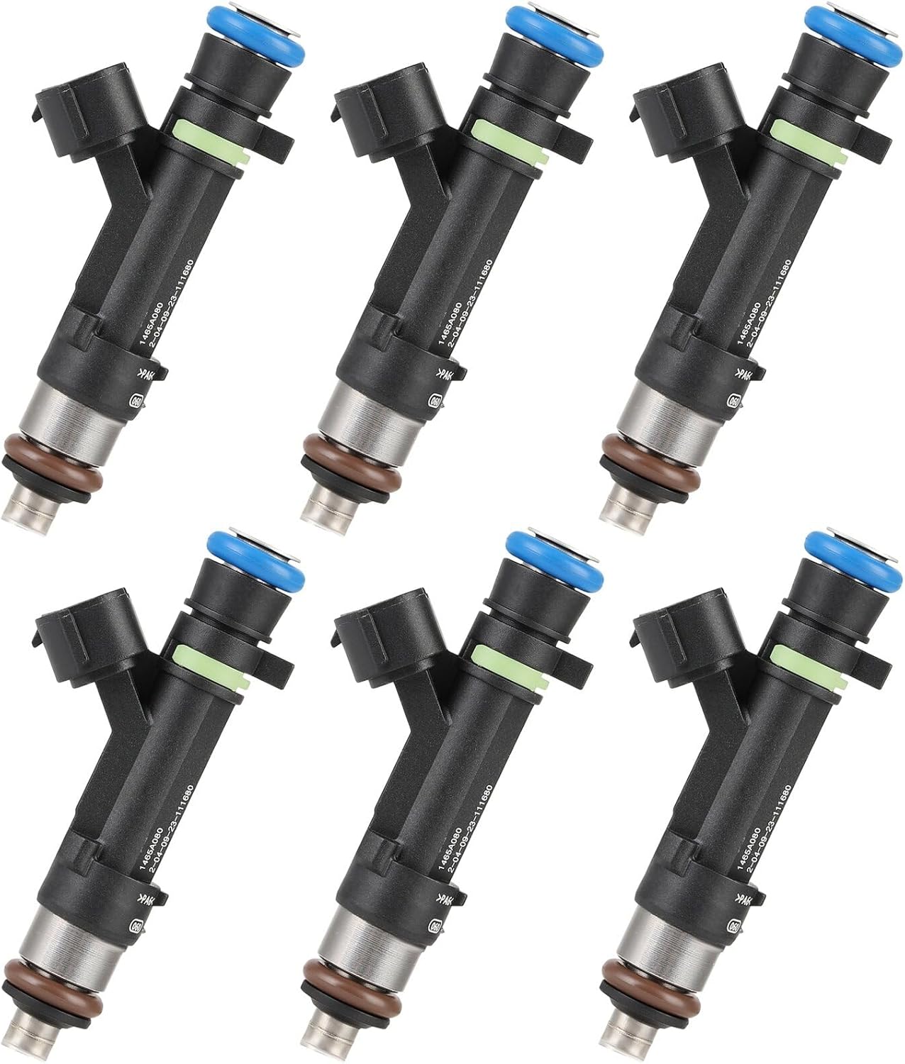 6ps INEEDUP 10 Holes 1465A080, EAT309, FJ971 OEM Replacement Kits Fuel Injectors Compatible for 2007-2013 for Mitsubishi for Outlander Automotive Engeine Fuel Injector