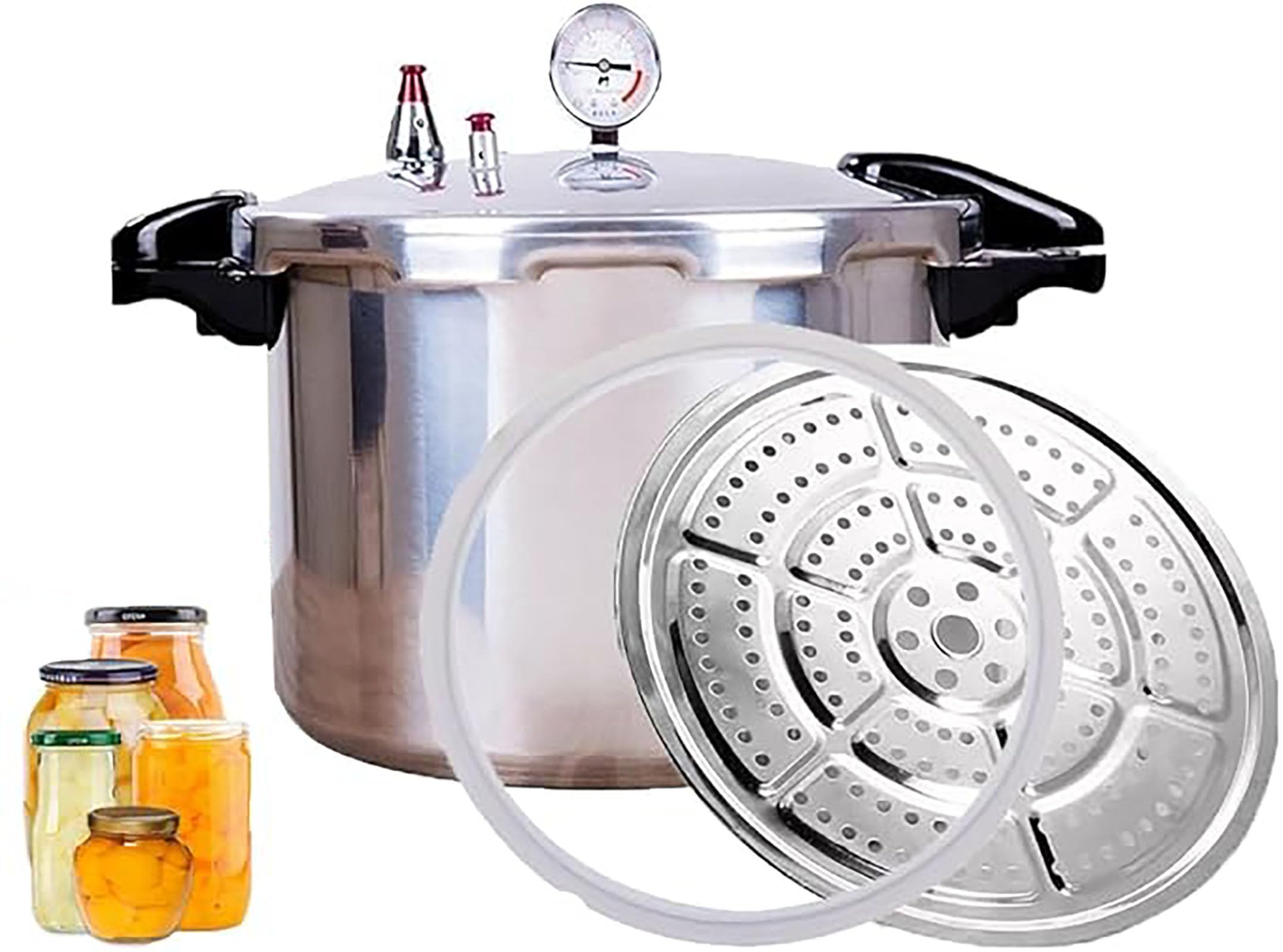 Amazon.com: High capacity pressure cookers with cooking rack 22