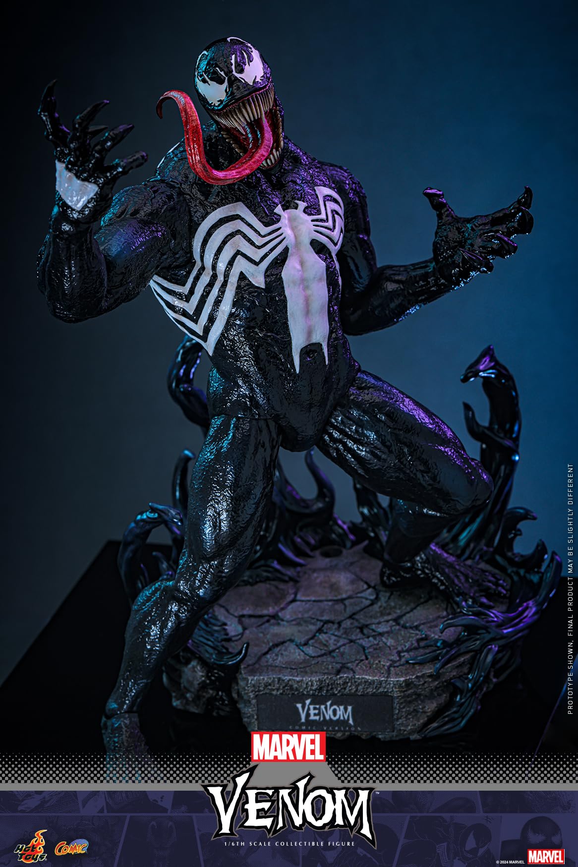 Cómic obra maestra Marvel Comics Venom escala 1/6